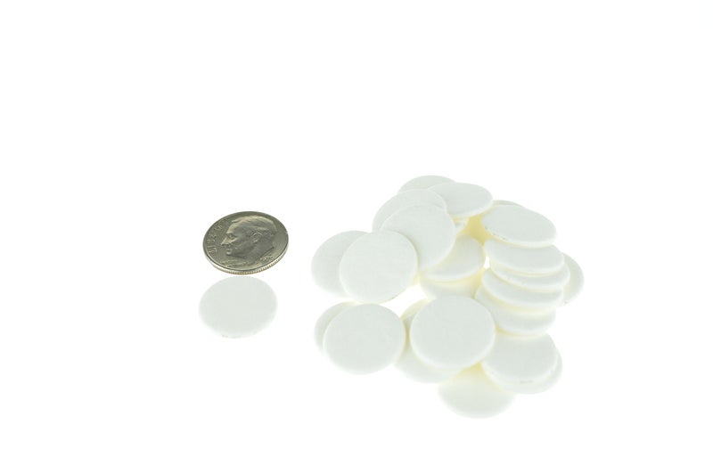 mEssentials 54 Round Refill Pads for Aromatherapy Essential Oil Diffusers and Lockets - 16mm Diameter and 2mm Thick - The Size of a US dime, Biodegradable Cellulose Paper, Made in The USA - Image 1